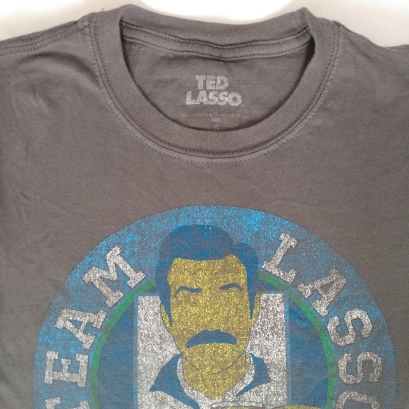 Ted Lasso mens Believe gray T shirt S - Picture 2 of 3